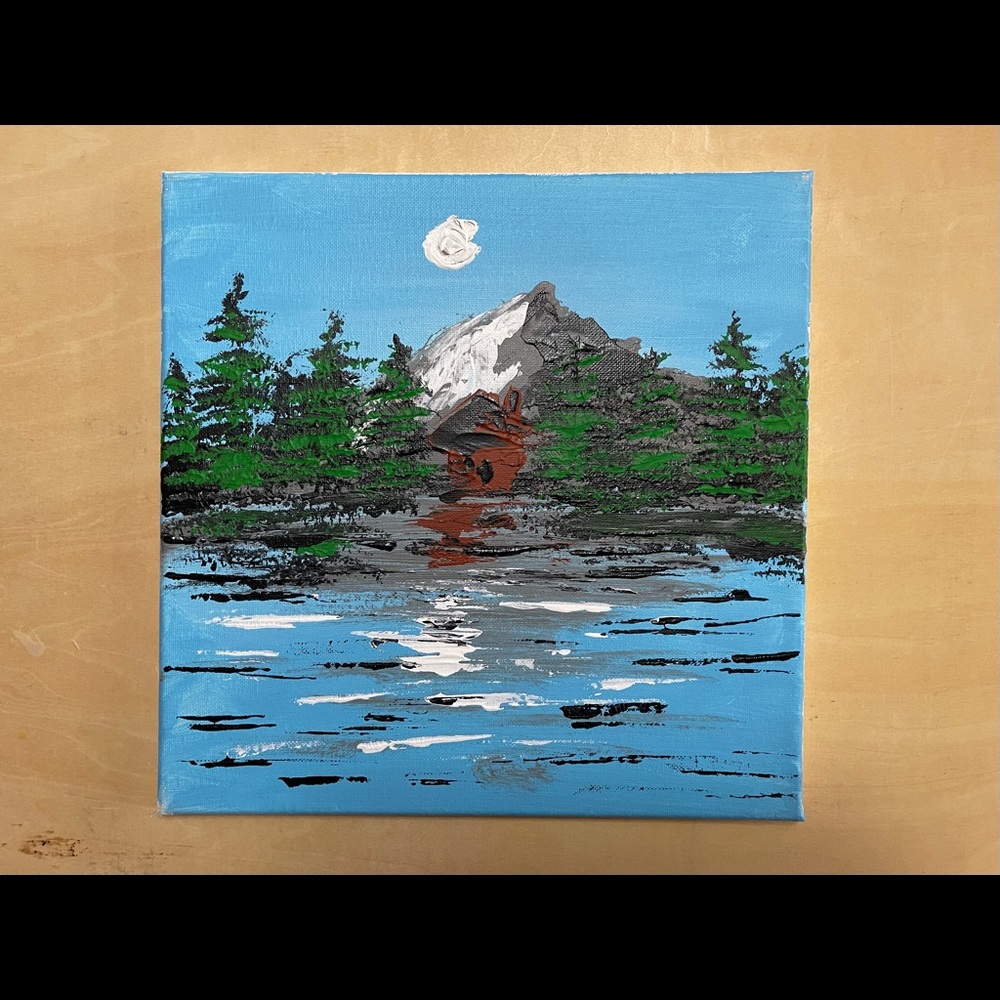 Mountain painting by Ryanchristyarts